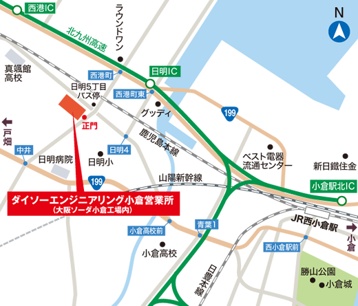 小倉営業所MAP