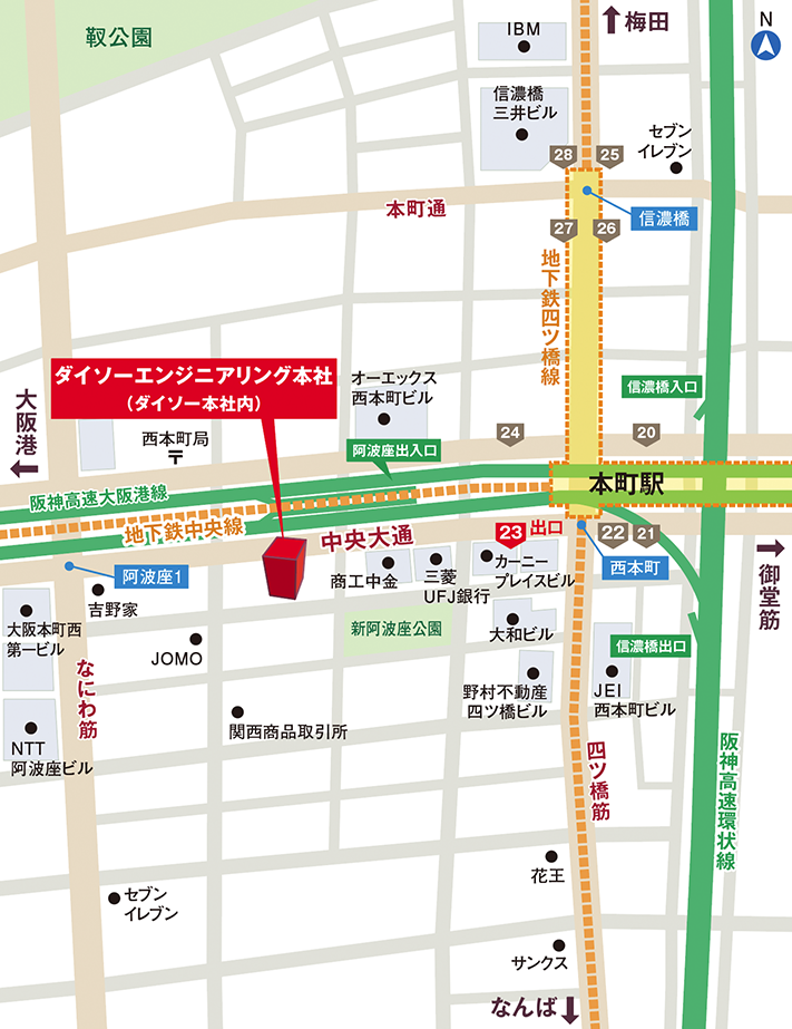 ダイソーエンジニアリング株式会社本社MAP