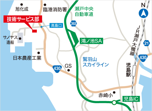 尼崎電極工場MAP