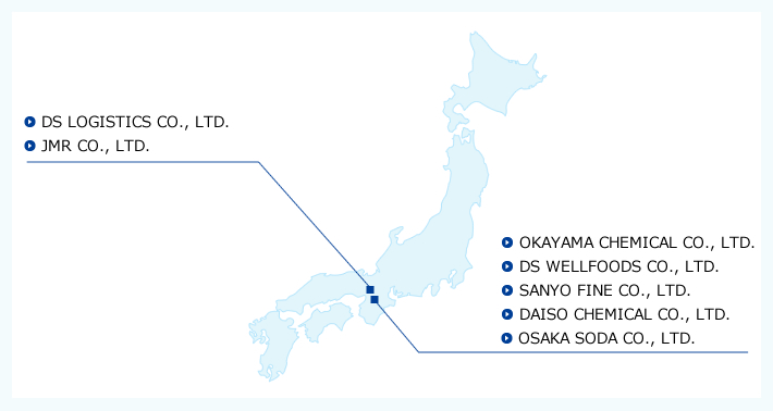 Daiso Engineering Co., Ltd. Domestic Group Map