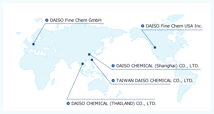 Daiso Engineering Co., Ltd. Global Group Map